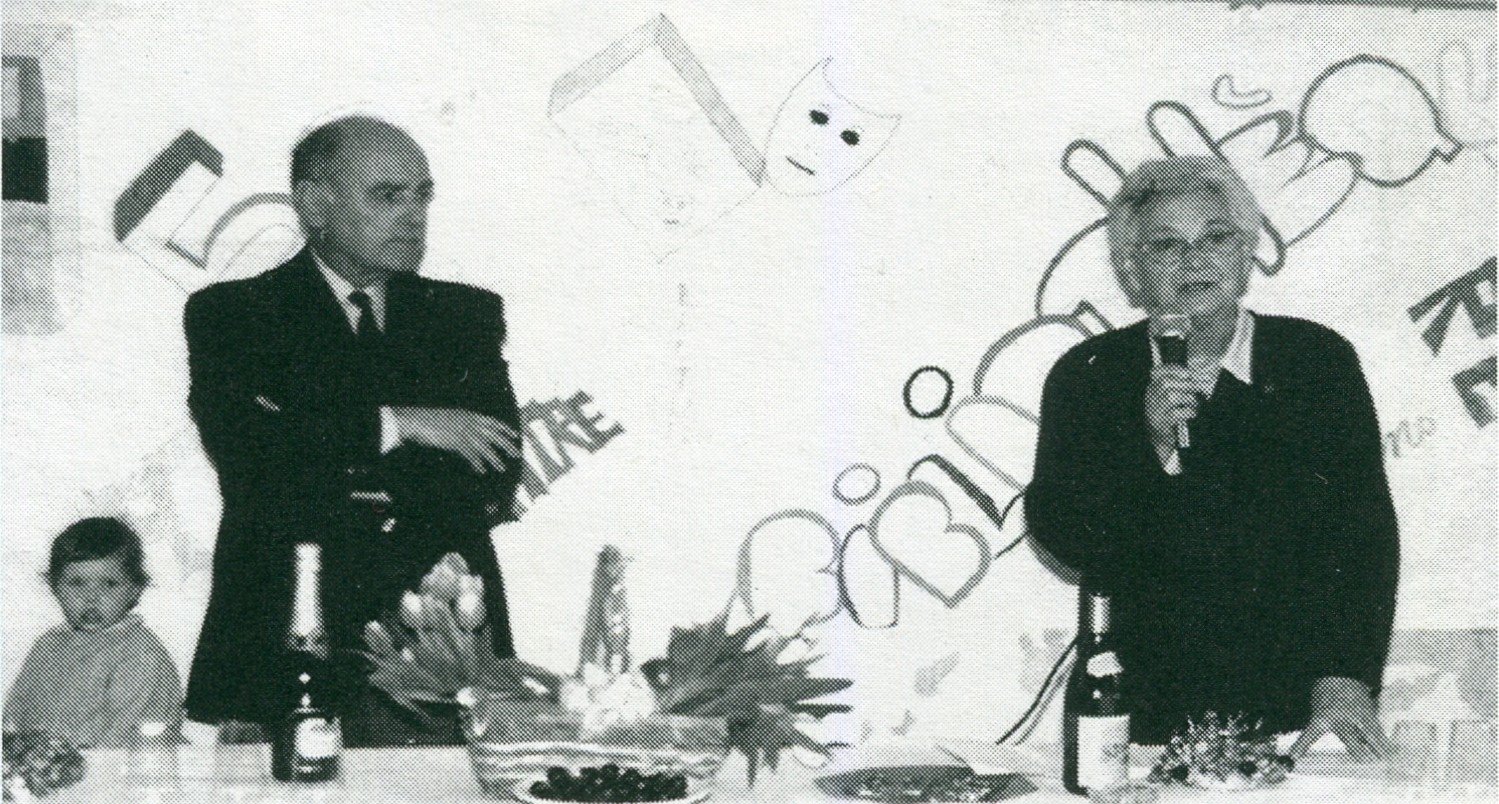 Mme Le Lay en compagnie du Maire Corentin Cadiou