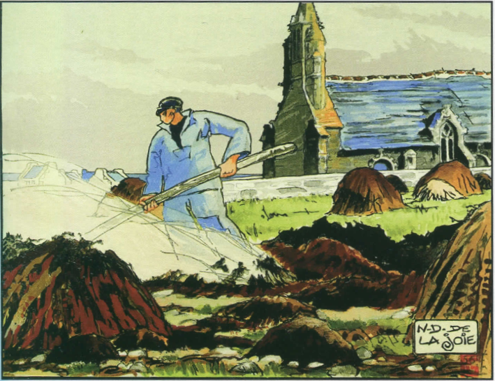 Brûleur de goëmon à Notre-Dame de la Joie