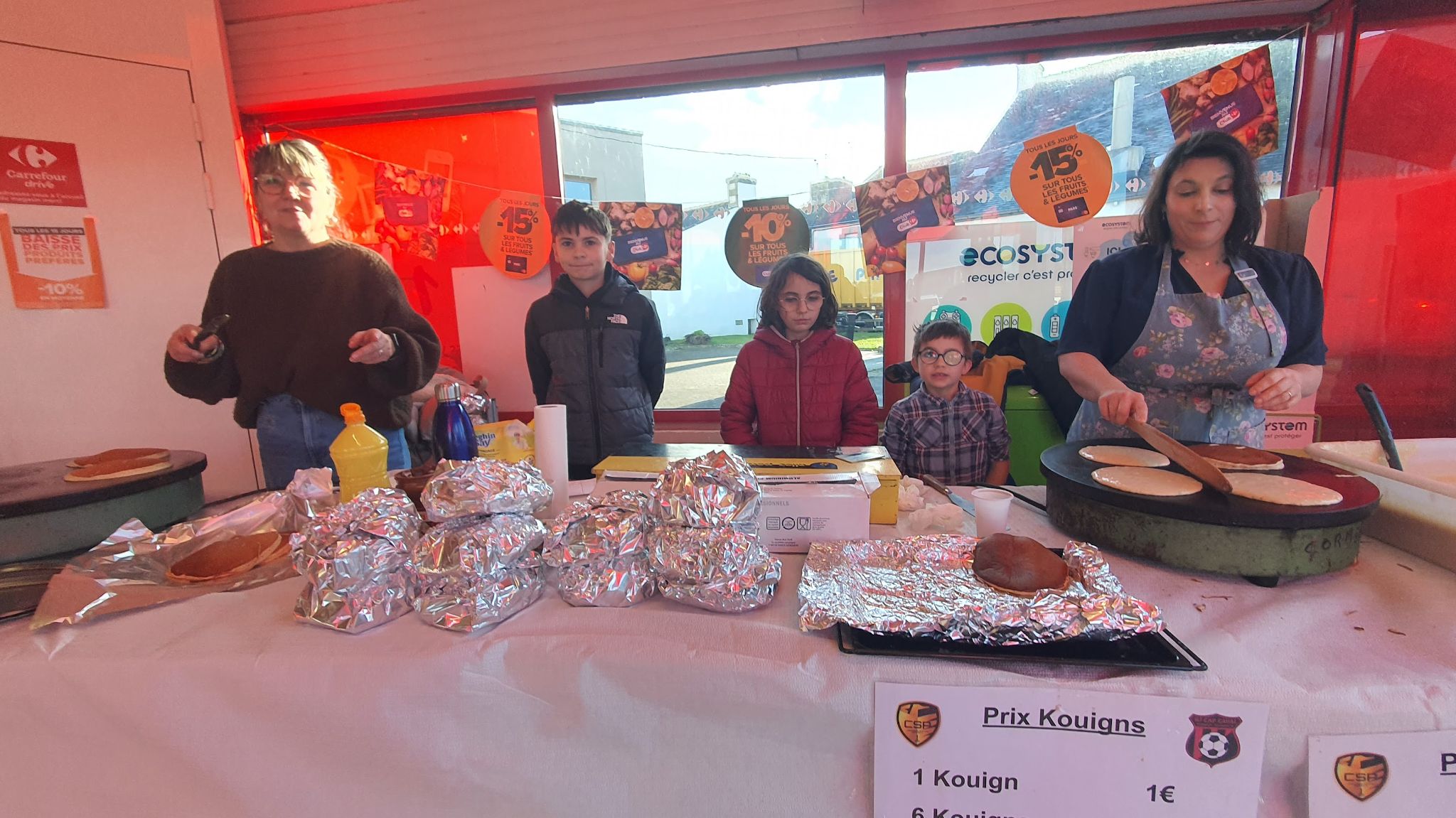 Vente de kouigns pour financer une sortie des jeunes cormorans