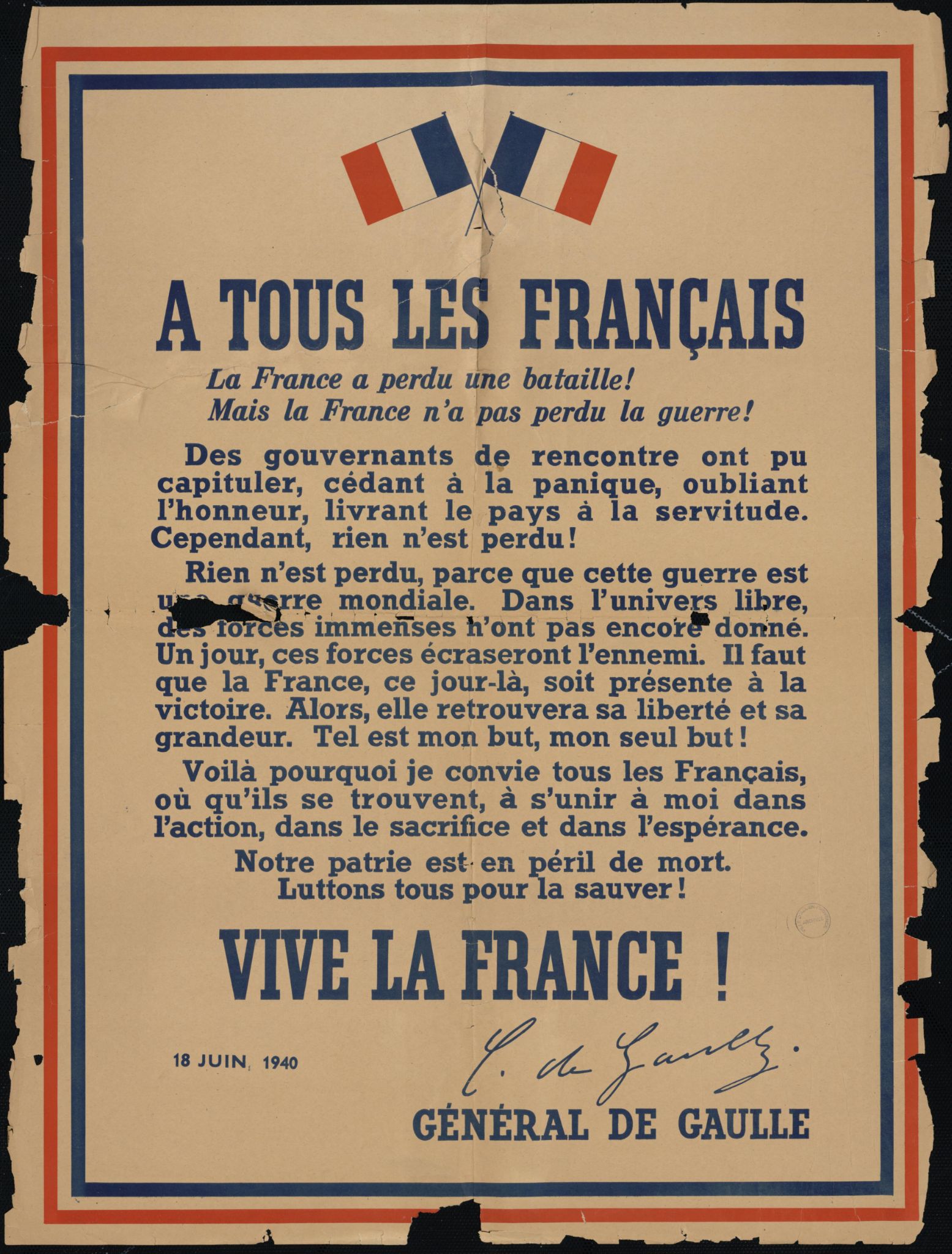 L'appel du 18 Juin