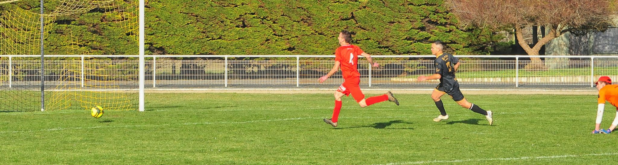 Direction la cage....